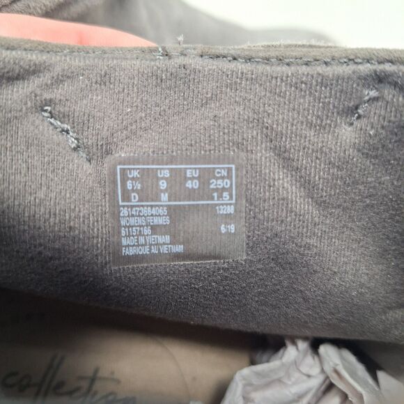 Clarks Sharon Salon Grey Suede Side Knot Ankle Booties Wedge Heel Indie Size 9 - Picture 6 of 8